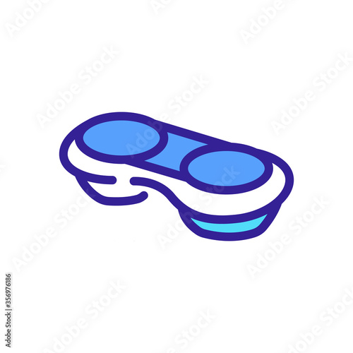 contact lens in container icon vector. contact lens in container sign. isolated color symbol illustration