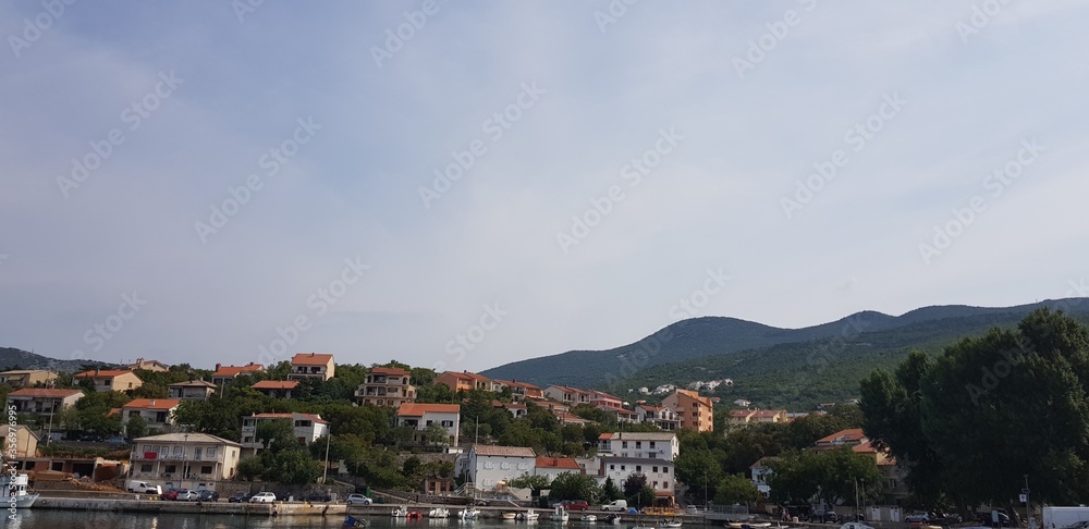view of the city of Klenovica croatia