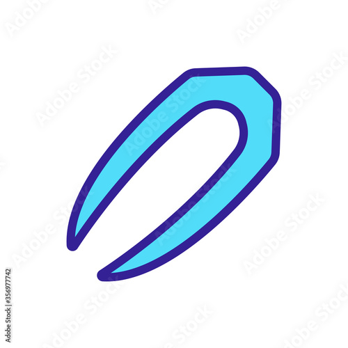 contact lens remover equipment icon vector. contact lens remover equipment sign. isolated color symbol illustration