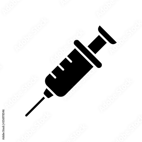 syringe icon logo illustration template
