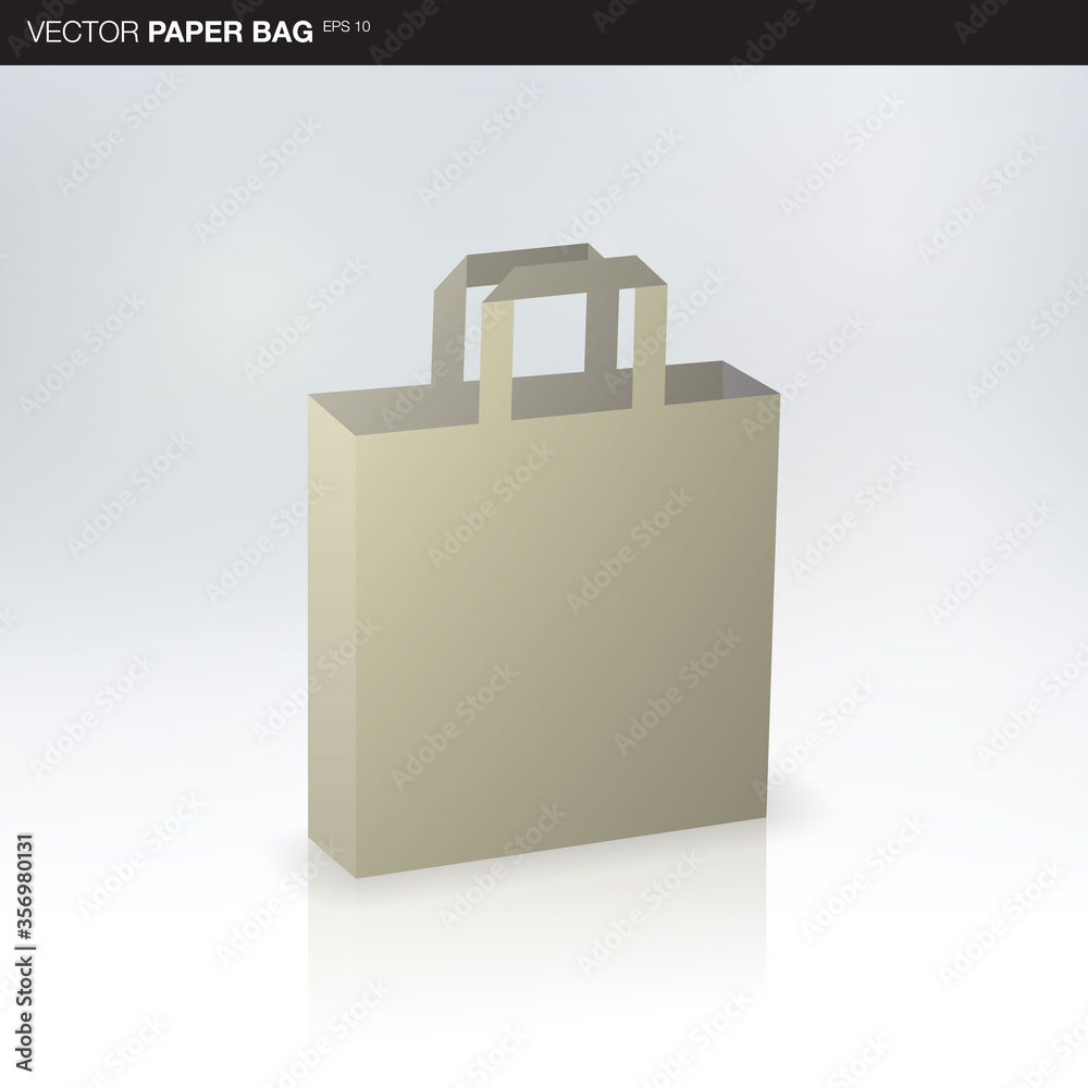 Minimal 3D carrier paper bag in perspective view in front of light blurry background
Eps 10 stock vector illustration Minimal 3D carrier paper bag in perspective view in front of light blurry background
Eps 10 stock vector illustration