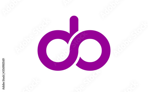 do or od Letter Initial Logo Design, Vector Template