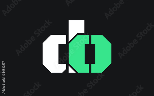 do or od Letter Initial Logo Design, Vector Template
