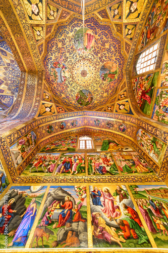 Awesome view of ceiling inside the Holy Savior Cathedral