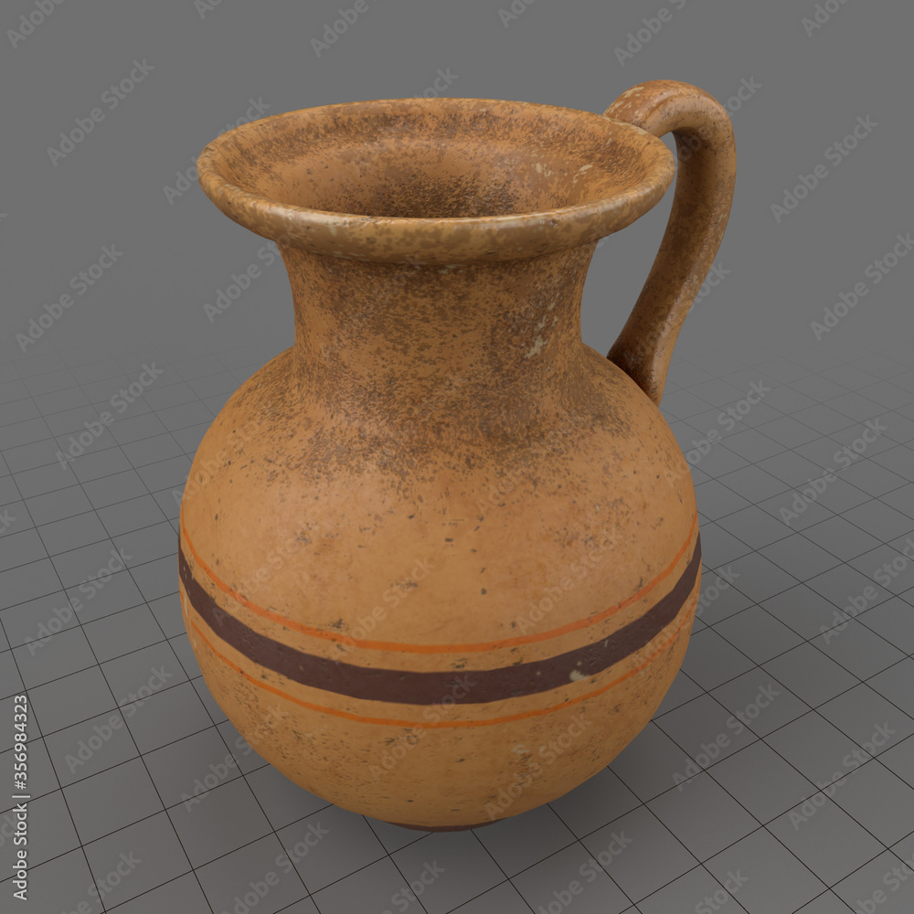 Ceramic pot Stock 3D asset | Adobe Stock