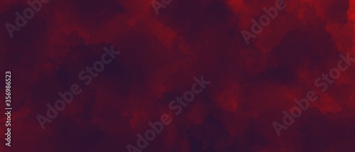 Canvas Print Panorama of effect painted of red abstract background