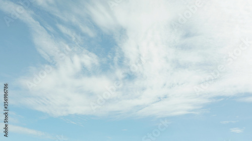 cirrus cloud with soft blue sky background texture