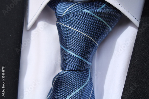 different tie knots with different shirts color tie is the important part of men wearing photo