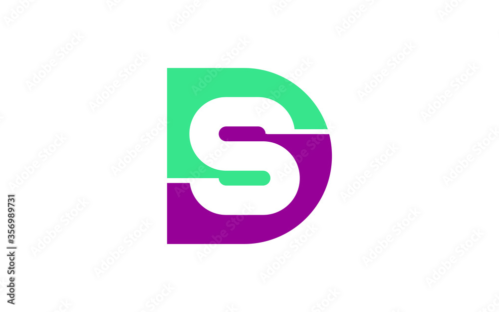 DS or SD Letter Initial Logo Design, Vector Template DS or SD Letter Initial Logo Design, Vector Template