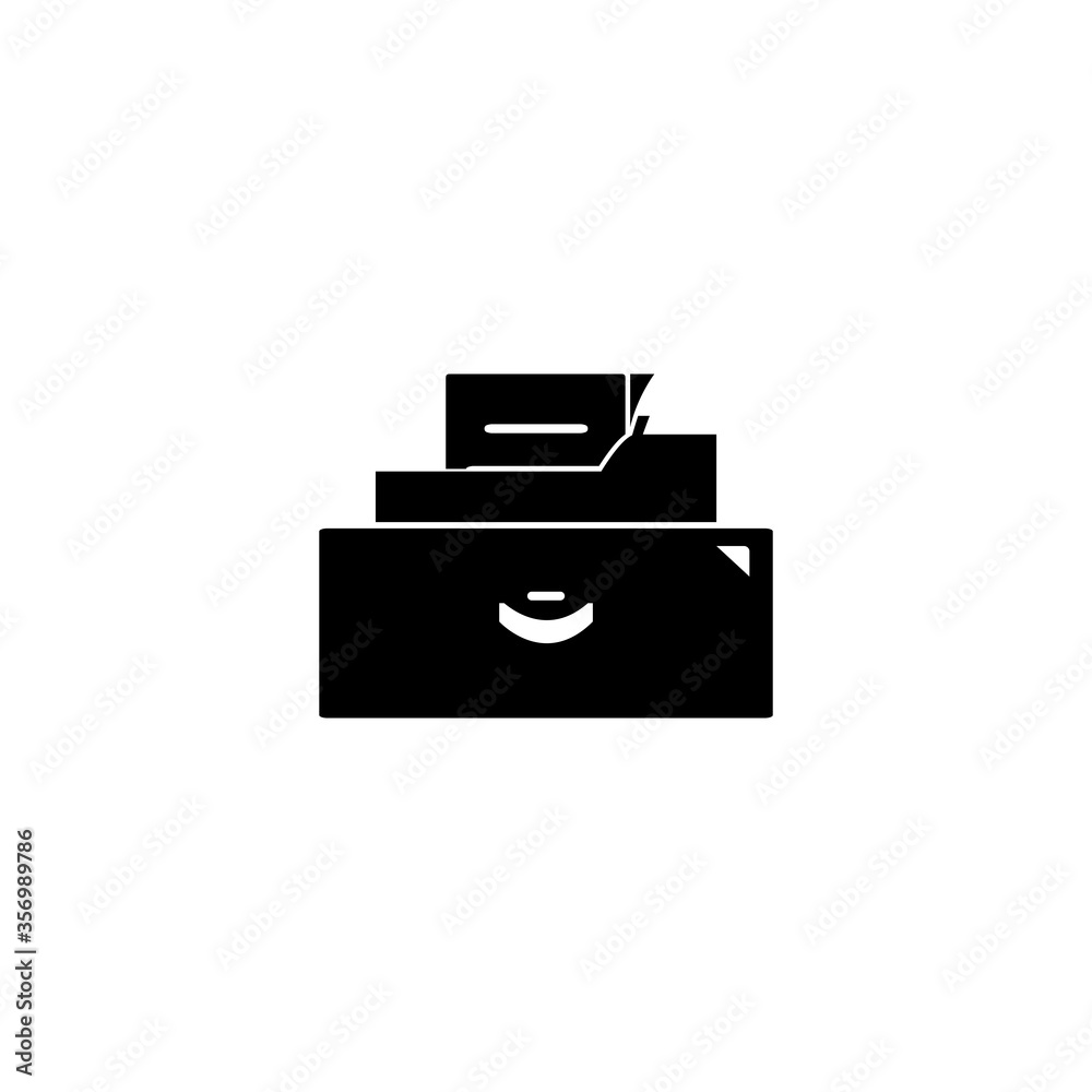 File Cabinet Icon Vector Design Template File Cabinet Icon Vector Design Template