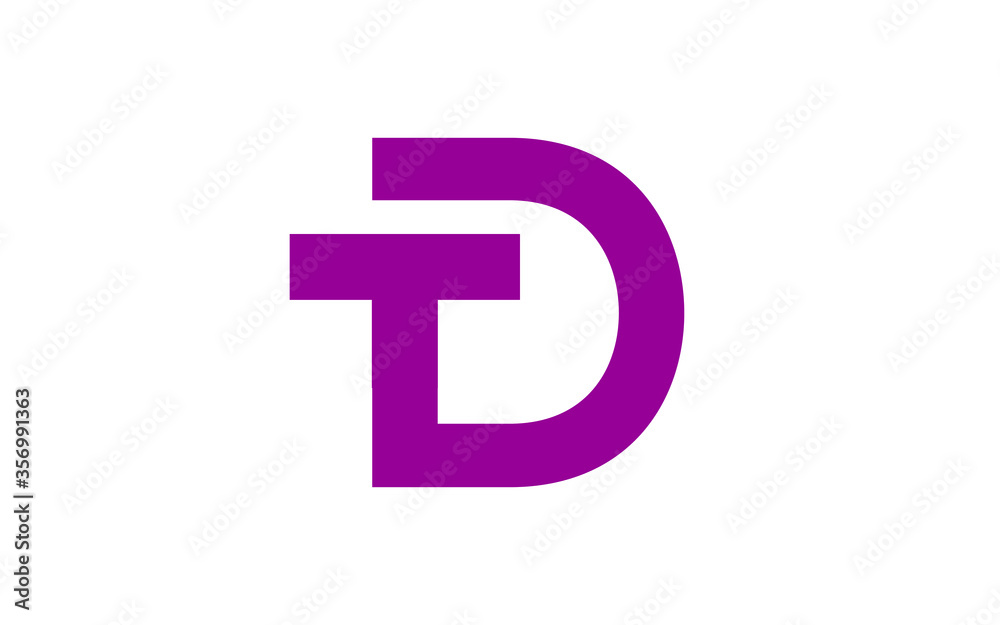 dt or td Letter Initial Logo Design, Vector Template dt or td Letter Initial Logo Design, Vector Template