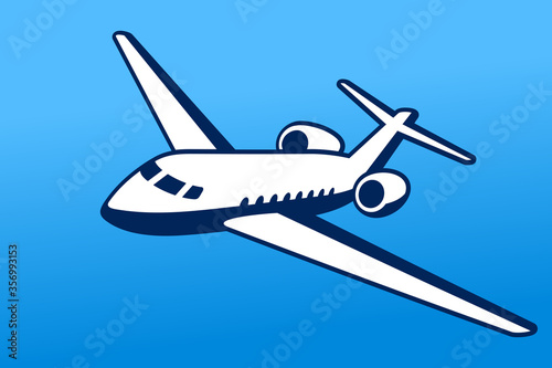Aircraft airplane airline logo label sign vector illustration