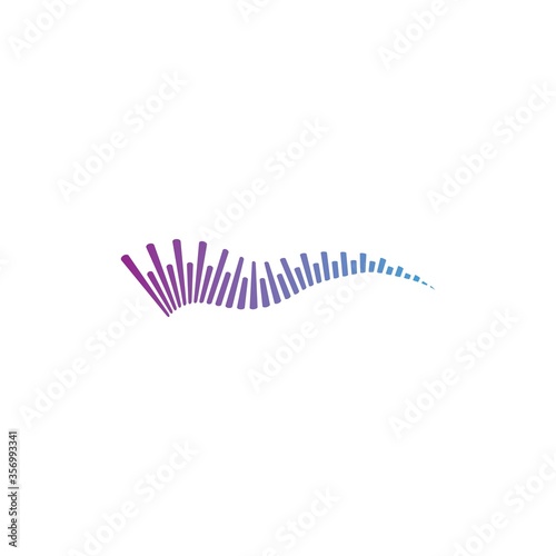 sound wave ilustration logo vector