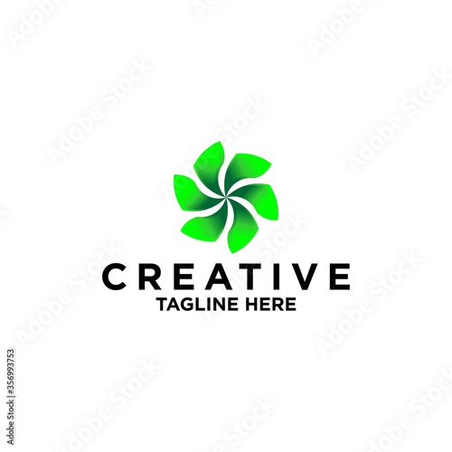 Creative circle design logo template