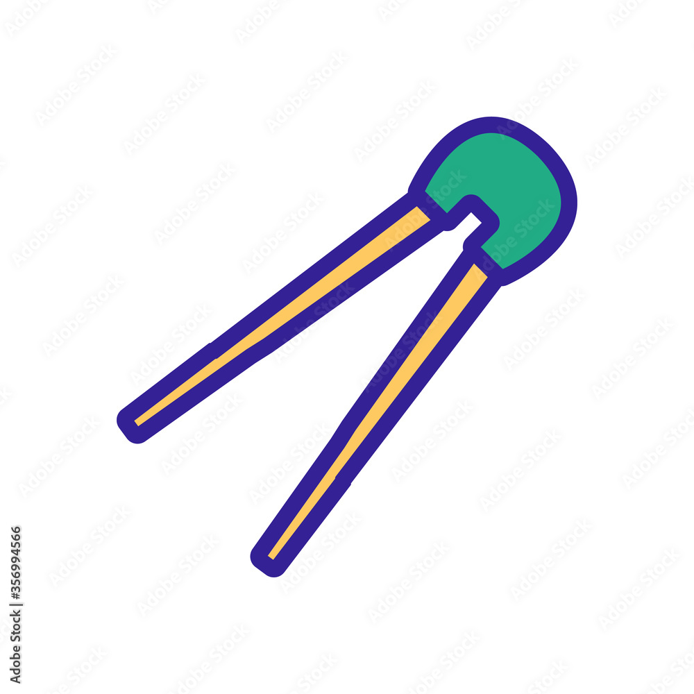 training sushi sticks icon vector. training sushi sticks sign. isolated color symbol illustration training sushi sticks icon vector. training sushi sticks sign. isolated color symbol illustration