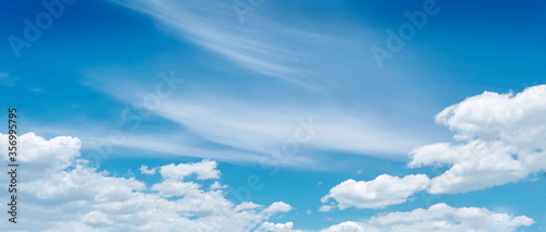 Fototapeta Naklejka Na Ścianę i Meble -  White clouds on blue sky