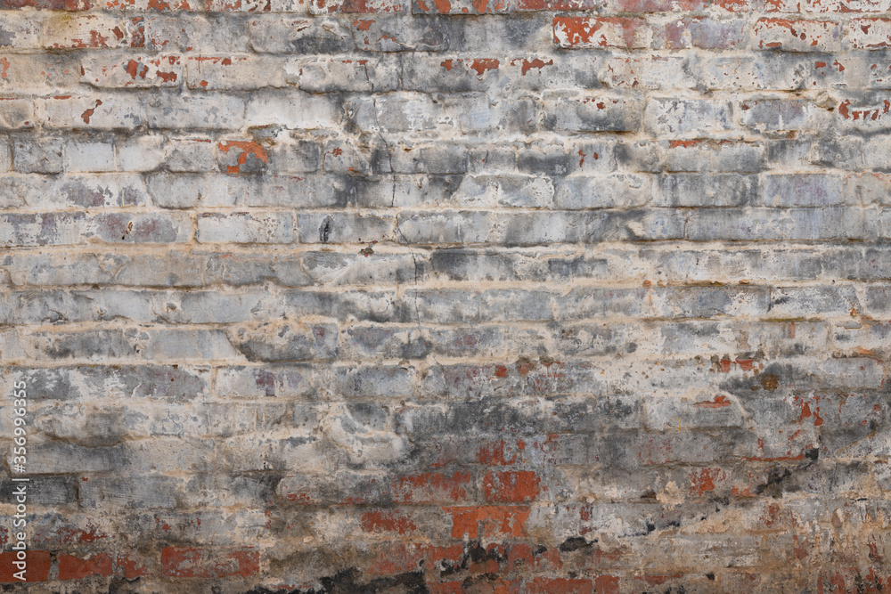 Closeup of weathered brick wall texture Closeup of weathered brick wall texture