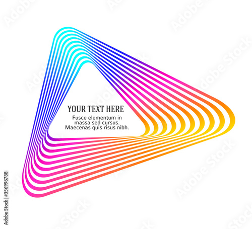 Creative band art Design elements many lines triangle02