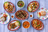 Thai Mixed Dishes of Food 
