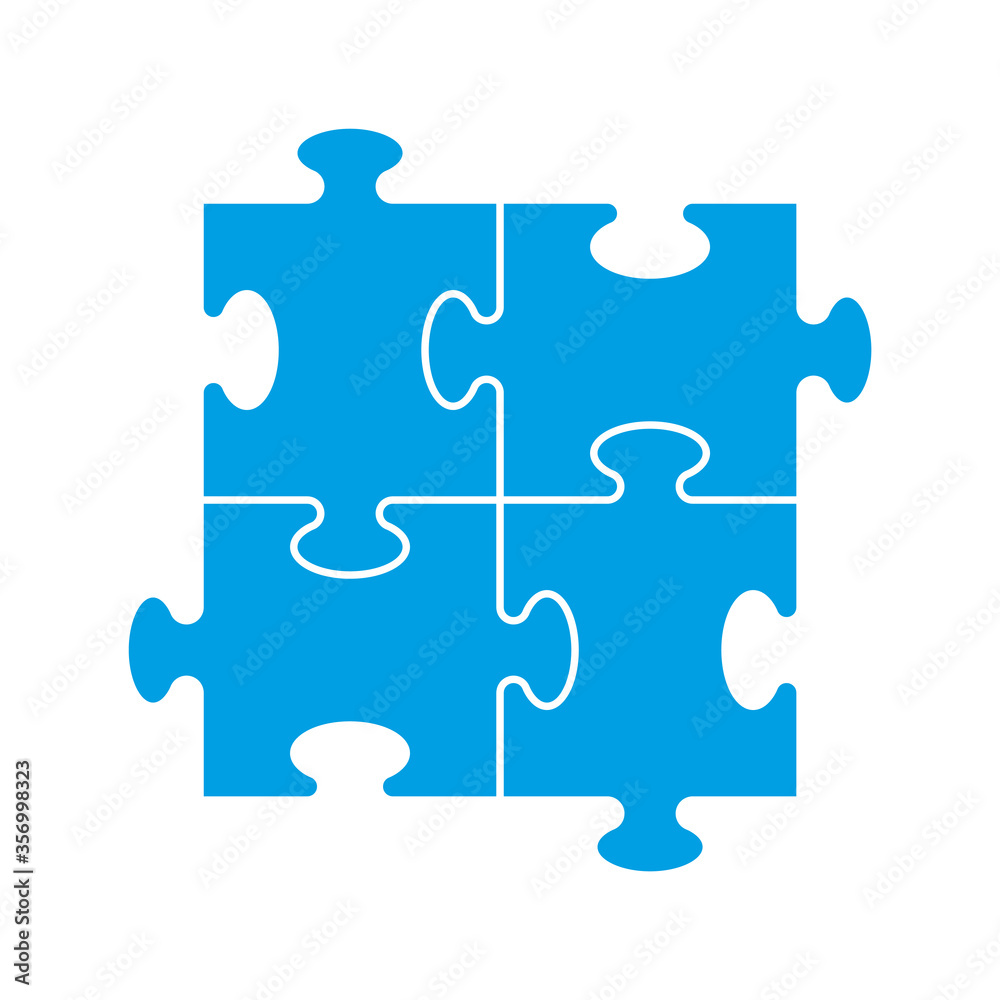 Simple Puzzle four piece business presentation. Circle outline infograph. 4 Step contour process diagram. Section line compare banner. Simple Puzzle four piece business presentation. Circle outline infograph. 4 Step contour process diagram. Section line compare banner.