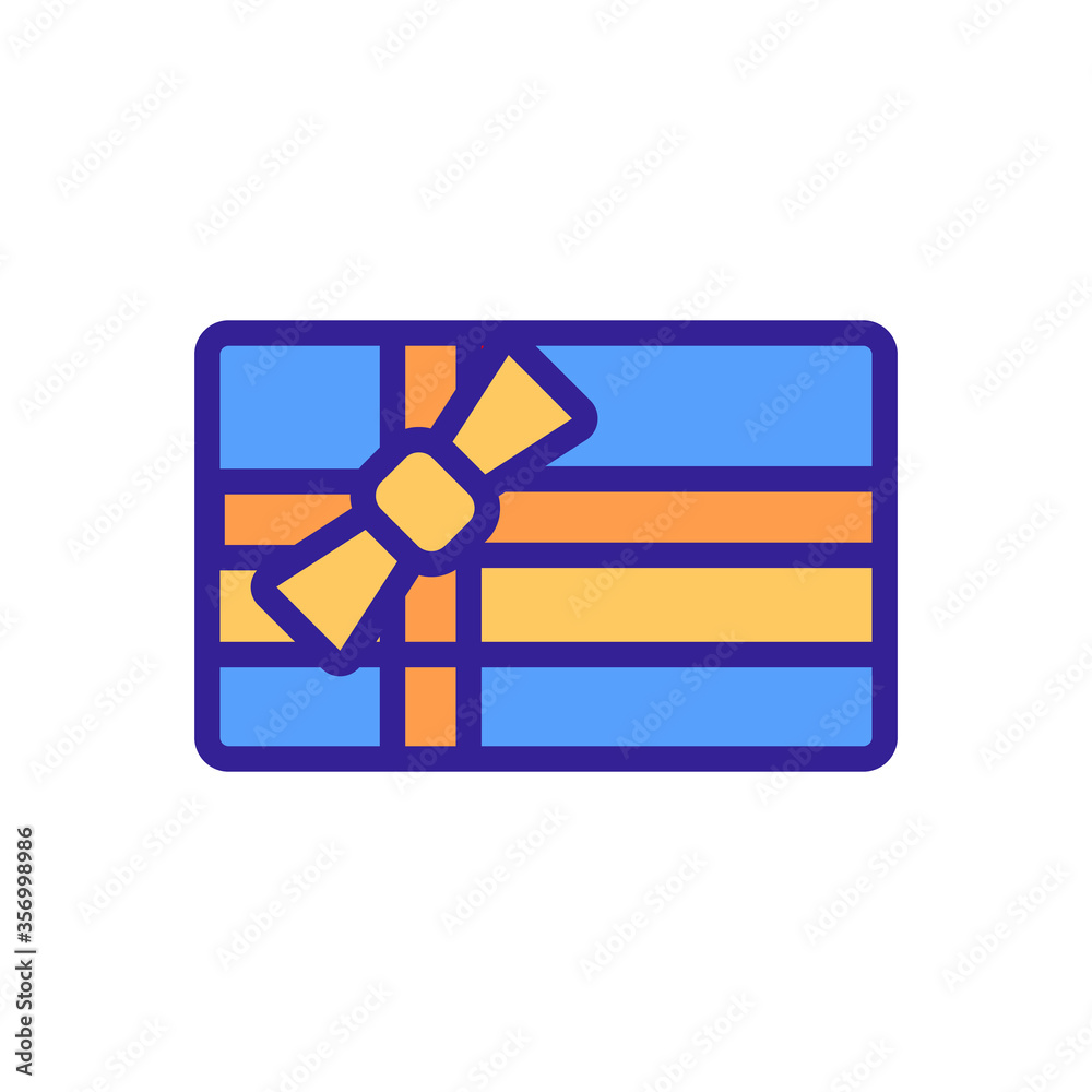 chocolate present package icon vector. chocolate present package sign. isolated color symbol illustration chocolate present package icon vector. chocolate present package sign. isolated color symbol illustration