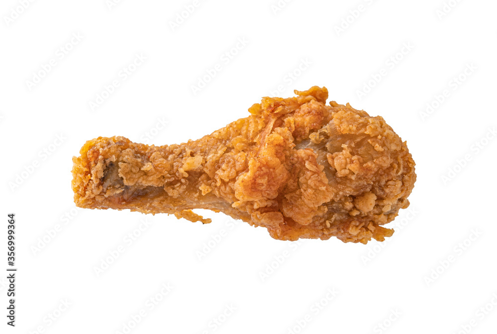 Fried chicken isolated white background Fried chicken isolated white background