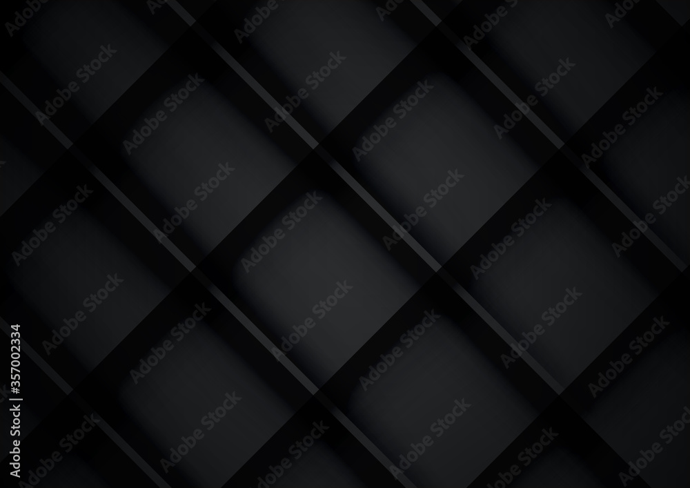Black geometric vector background, can be used for cover design, poster and advertising