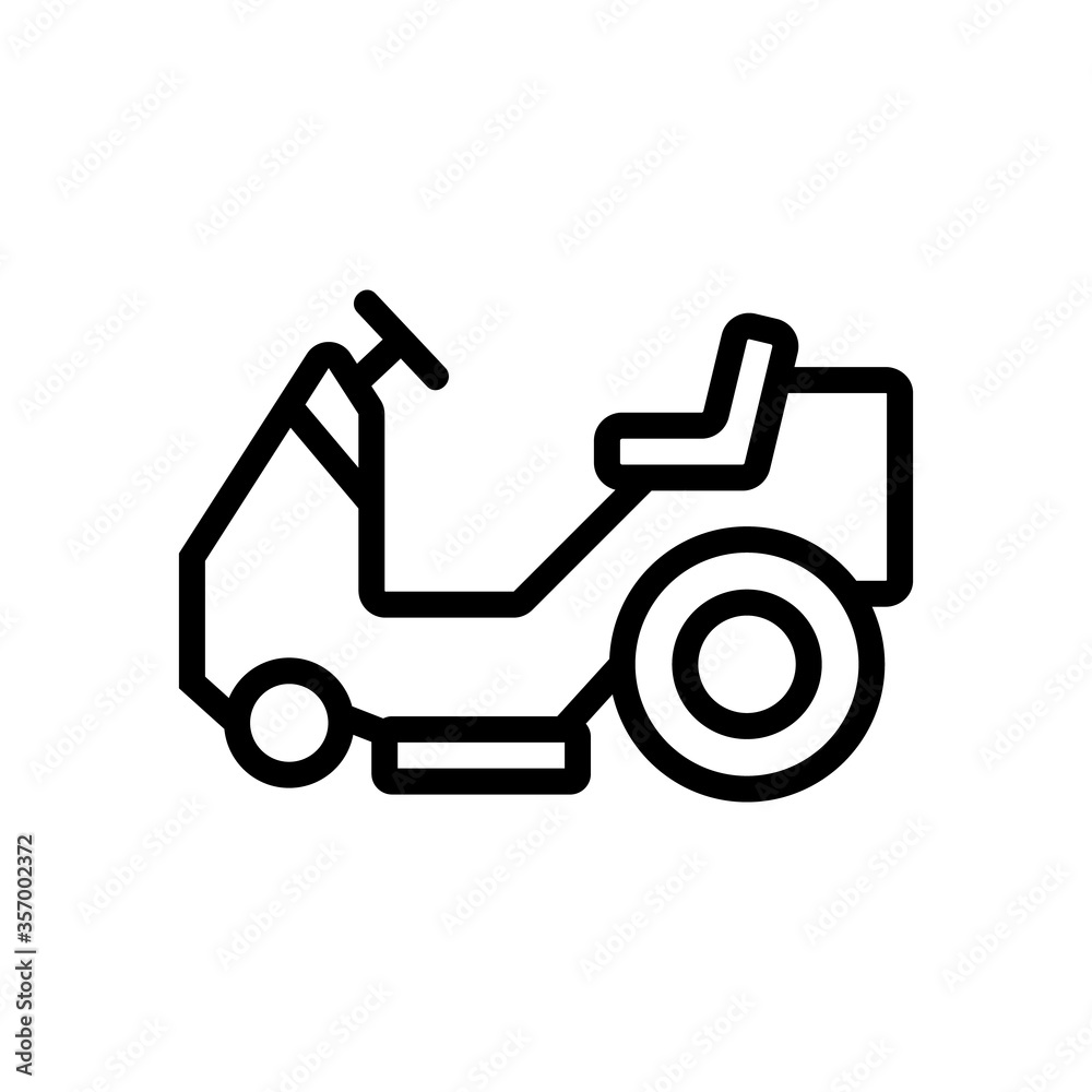 wet vacuum cleaner car icon vector. wet vacuum cleaner car sign. isolated contour symbol illustration