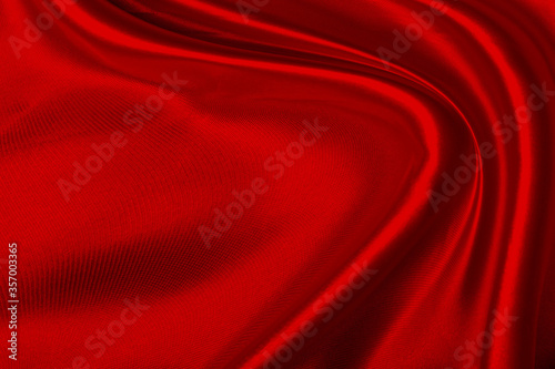 Red satin fabric texture background