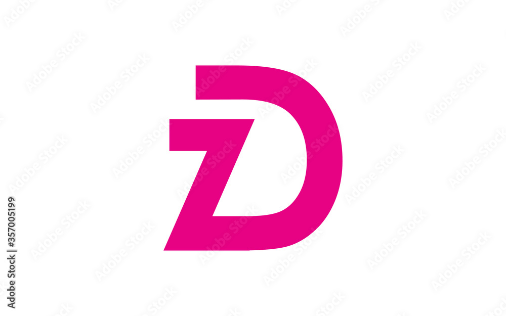 DZ or ZD Letter Initial Logo Design, Vector Template DZ or ZD Letter Initial Logo Design, Vector Template