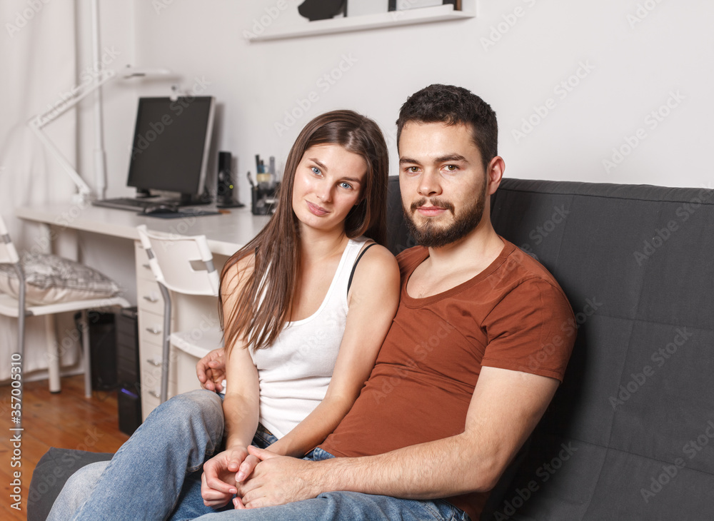 Young couple at home Young couple at home