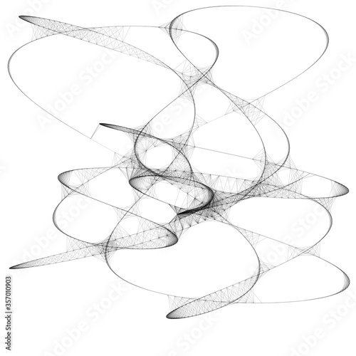 Drawn sketch line art computer generated art