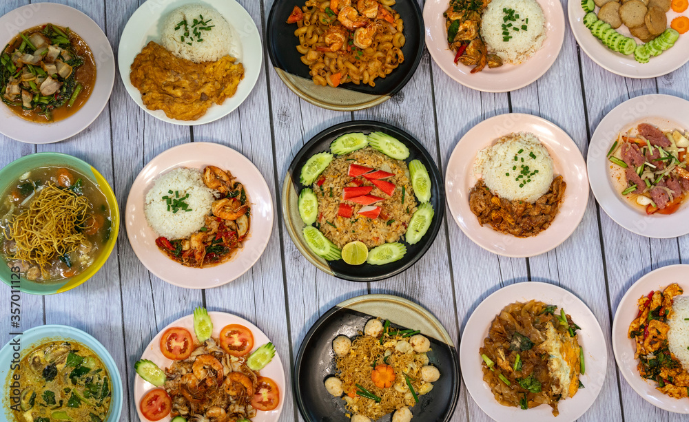 Thai Mixed Food Selections 