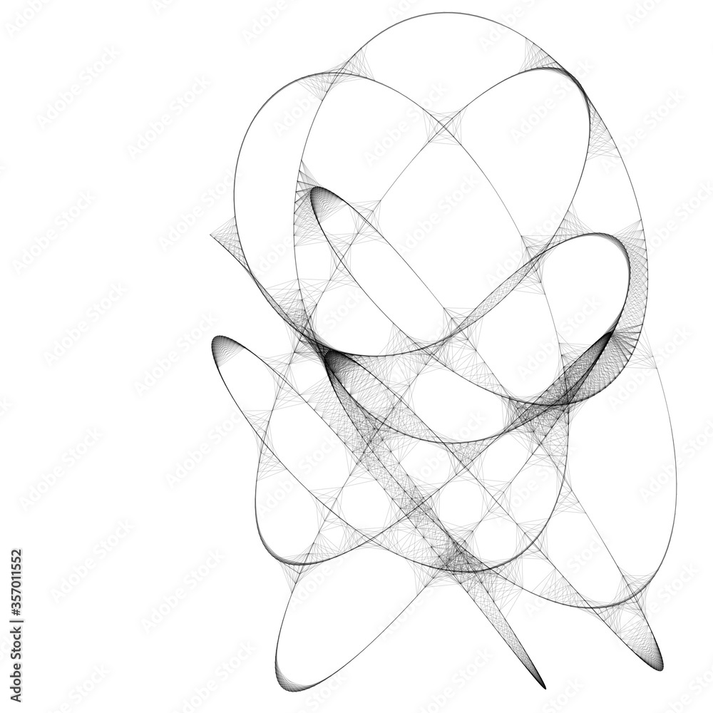 Drawn sketch line art computer generated art