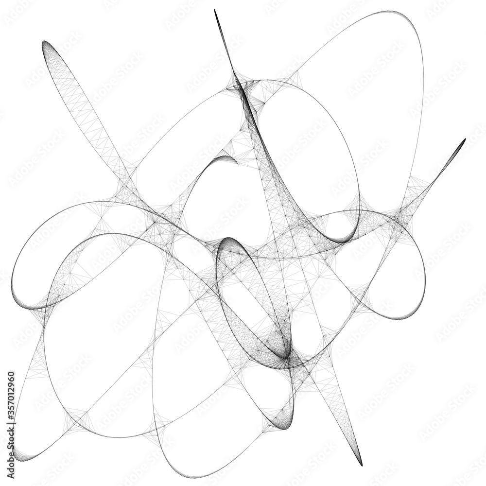 Drawn sketch line art computer generated art