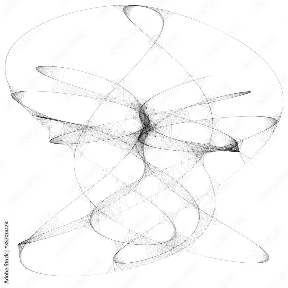 Drawn sketch line art computer generated art