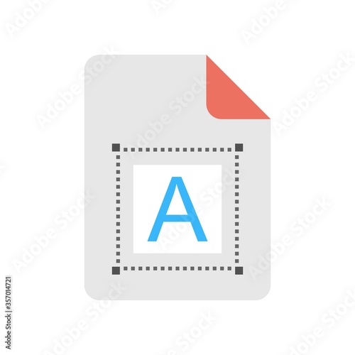 Graphic file format icon. Digital design file symbol for creative graphics elements.