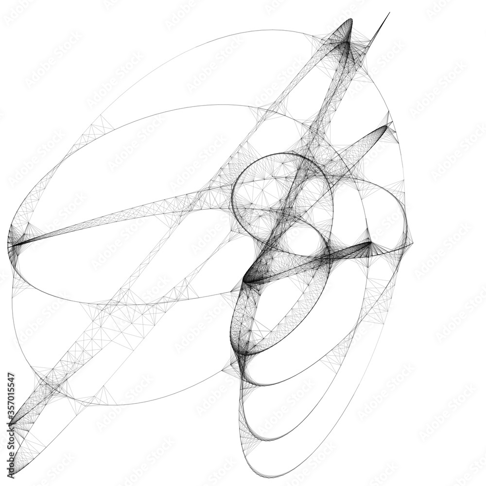 Abstract curve line art sketch illustration Abstract curve line art sketch illustration