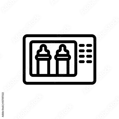 sterilizer sanitary machine icon vector. sterilizer sanitary machine sign. isolated contour symbol illustration