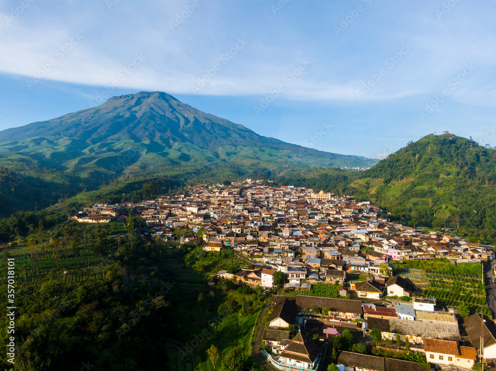 A unique village located at the foot of Sumbing Mountain in Wonosobo Indonesia