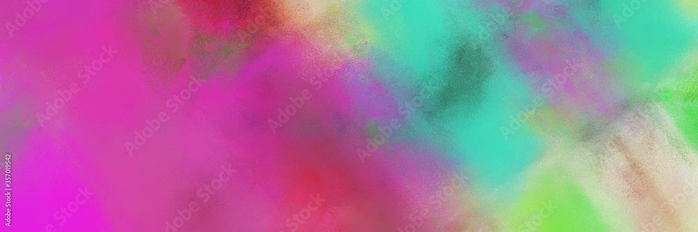 abstract colorful diagonal background graphic with lines and mulberry , dark sea green and medium aqua marine colors. can be used as canvas, background or banner