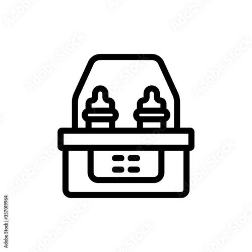 sterilizer device icon vector. sterilizer device sign. isolated contour symbol illustration