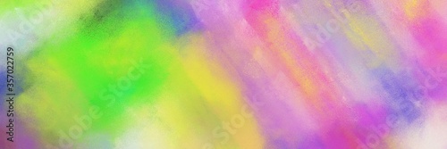 abstract colorful diagonal background graphic with lines and pastel violet, yellow green and moderate green colors. can be used as poster, background or banner © Eigens