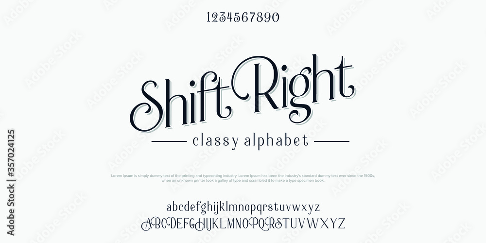 Custom font bundle script serif. Alphaber vector illustration Custom font bundle script serif. Alphaber vector illustration