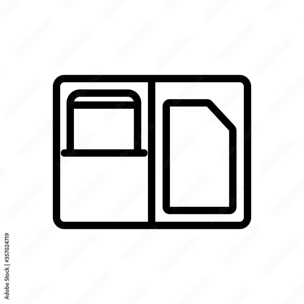phone case wallet icon vector. phone case wallet sign. isolated contour symbol illustration phone case wallet icon vector. phone case wallet sign. isolated contour symbol illustration