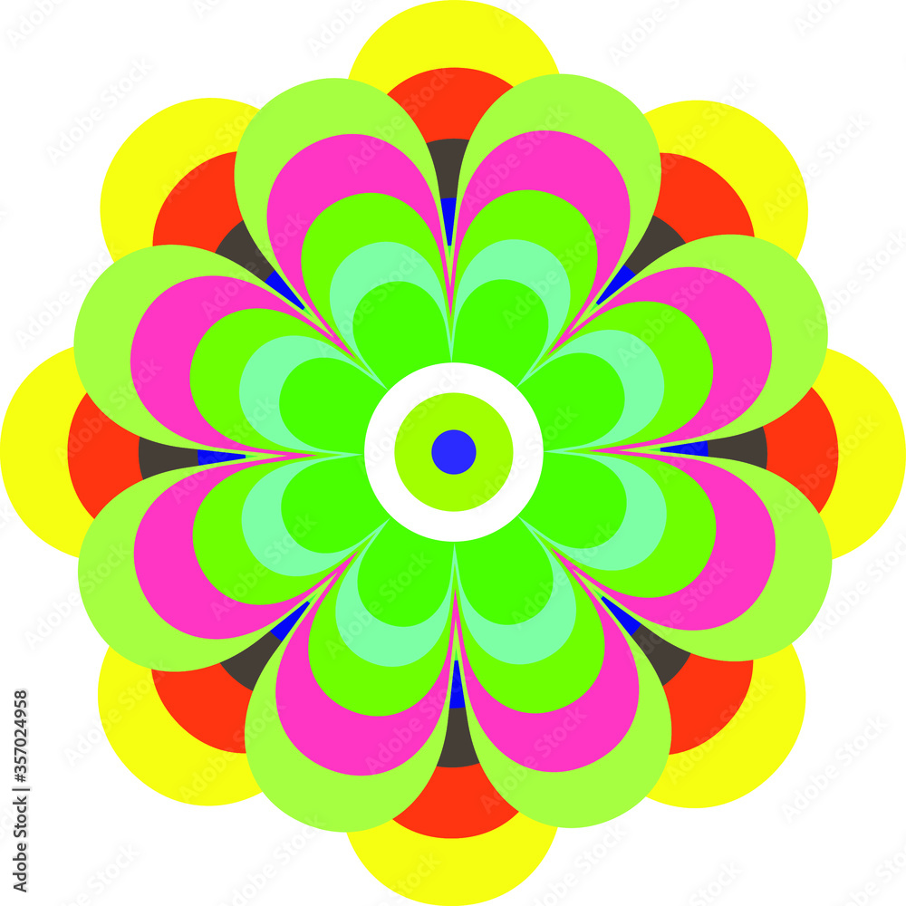 mosaic with contrasting colors Stock Vector | Adobe Stock