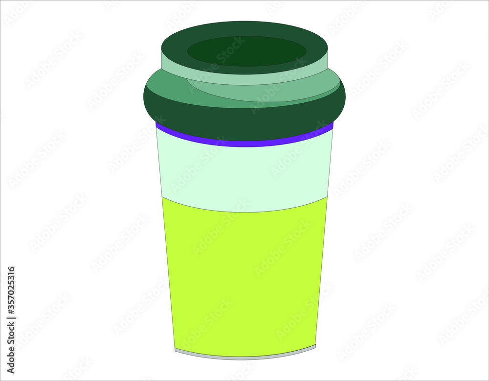 Obraz premium vector place for drinking coffee cup street