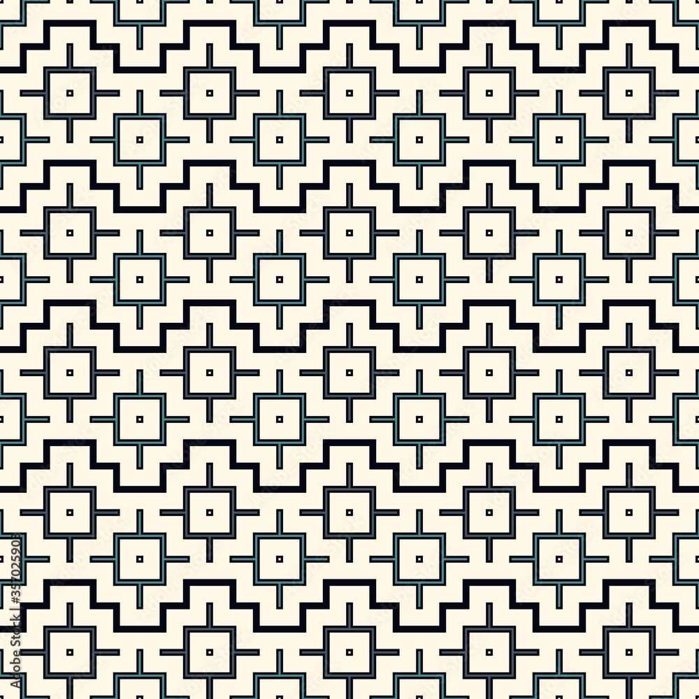Chakana inca crosses seamless pattern. Ethnic embroidery print. Ornamental folk wallpaper. Native american ornament Chakana inca crosses seamless pattern. Ethnic embroidery print. Ornamental folk wallpaper. Native american ornament