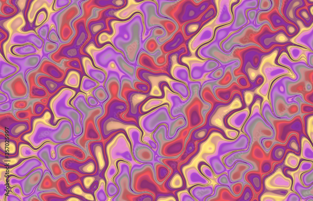 colorful abstract decorative wavy waves