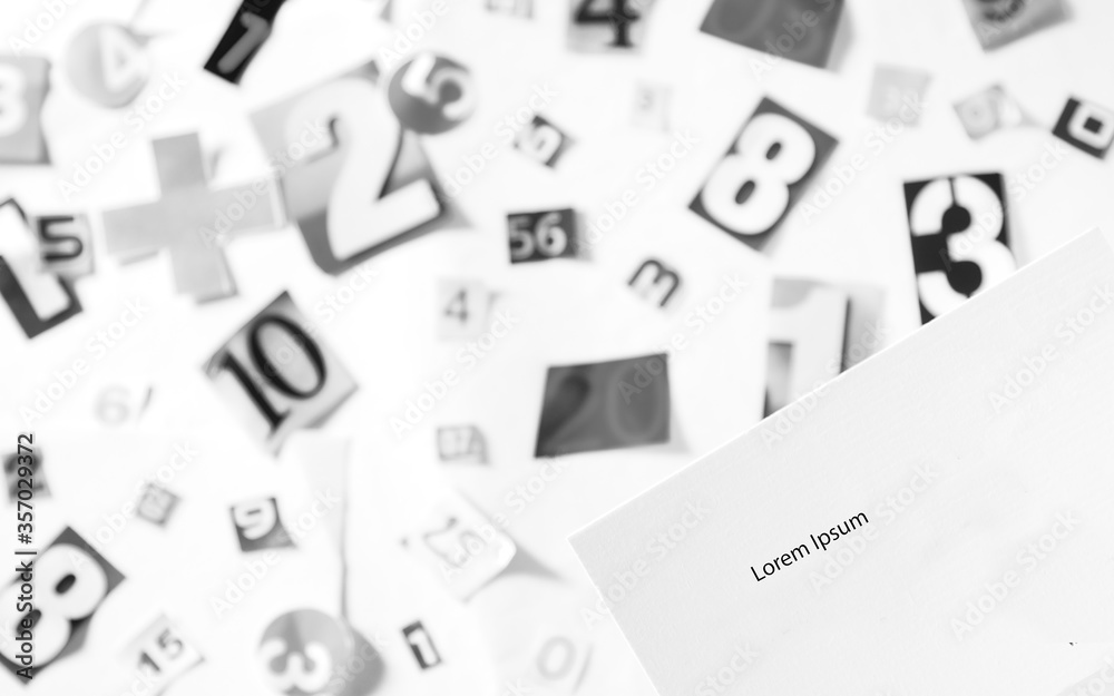 creative concept, number creative concept, number